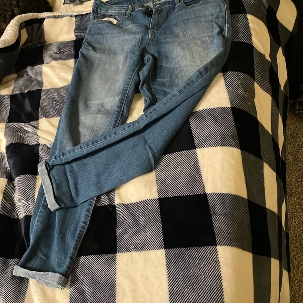 Jessica Simpson Rolled Cropped Skinny Jeans